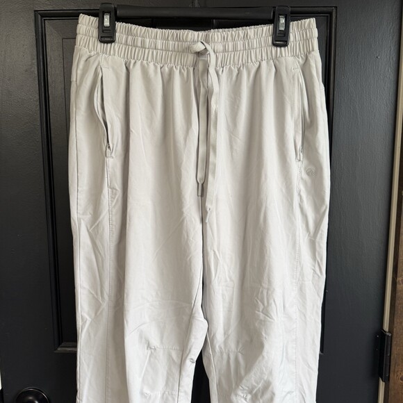 Apana Women's Light Gray Active 7/8 Length Pull-On Athleisure Pants Size Large - Picture 2 of 9